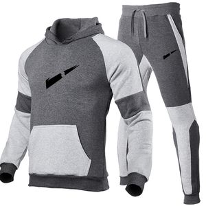 Survêtement de mode tech Sports Set Printemps Automne Avec Ensemble Complet De Sports Pour Hommes De Luxe Simple Manteau Slim-fit Sweat À Capuche Pantalon À Manches Longues Pantalon De Survêtement Designer À Capuche Costume