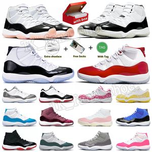 air jordan 11 retro aj11 jordens 11s Cherry 11 zapatillas de baloncesto para hombres y mujeres 25 años de gris fresco Concorde gris gamarran jumpmans 11s zapatillas 36 - 47