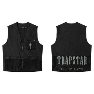 Mode Trapstar nouveau Logo lettre travail fonctionnel 2023 décontracté hommes poche sans manches gilet manteau 688sssss