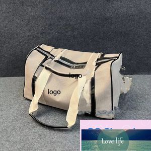 Mode Reistassen Canvas Handtassen Grote Capaciteit Reistas Handbagage Plunjezakken Luxe Unisex Bagage Brief Handtas