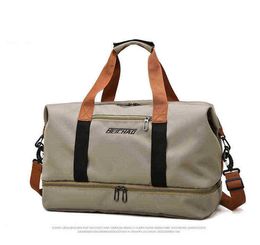 Mode Reistassen Voor Dames Grote Capaciteit Heren Sporttas Waterdichte Weekend Sac Voyage Vrouwelijke Messenger Bag Droog En Nat