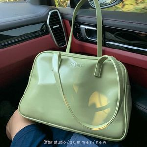 Fashion Trend Crossbody Bags For Women 2022 Green Solid Shoulder Bag Designer Handtassen en portemonnees Big Women Messenger Bag 230304 230220