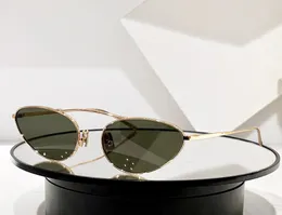 Modetrend ontwerper 538 zonnebril voor dames vintage speelse metalen cat eye frame bril zomer avant-garde unieke stijl eyewear Anti-Ultraviolet geleverd met etui