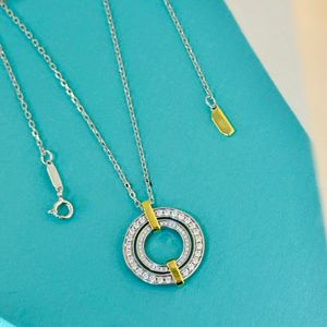 Tiffaies – collier en diamant, article tendance, processus de galvanoplastie, atmosphère Simple, cercle assorti avec tous les diamants