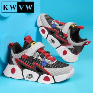 Tendencia de moda para niños, zapatillas de deporte informales de malla transpirable para niños y niñas, zapatos deportivos para correr al aire libre, botines duraderos de fondo suave para niños G1025