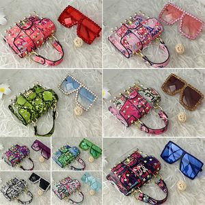 Mode Trend Zonnebril PVC Mini Square Bag Hoge Kwaliteit Exquisite Glazen en Handbag