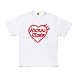 T-shirt graphique de mode Top Human Made Mens Mens Designer Womens T-shirt Cartoon Cotton Coton Clans à manches