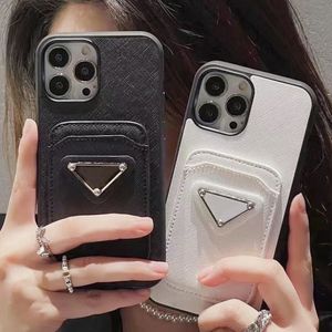 Fundas para teléfono celular Fashion Triangle P para iPhone 15 14 pro max 13 case 12 Mini 11 14Plus XSMax XR 7P 8P Samsung Galaxy S23U S23 S22 S21 Ultra NOTA 10 9 8 Funda con tarjetero