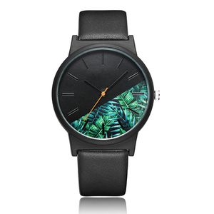 Mode Tropical Jungle Design montre hommes femmes unisexe Unique Quartz montre-bracelet pour dames créatif Sport hommes montres horloge cadeau