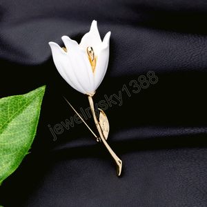 Fashion Tulip Flower broches Femmes Elegant Artificial Flower Brooch Pins Party Party Accessoires