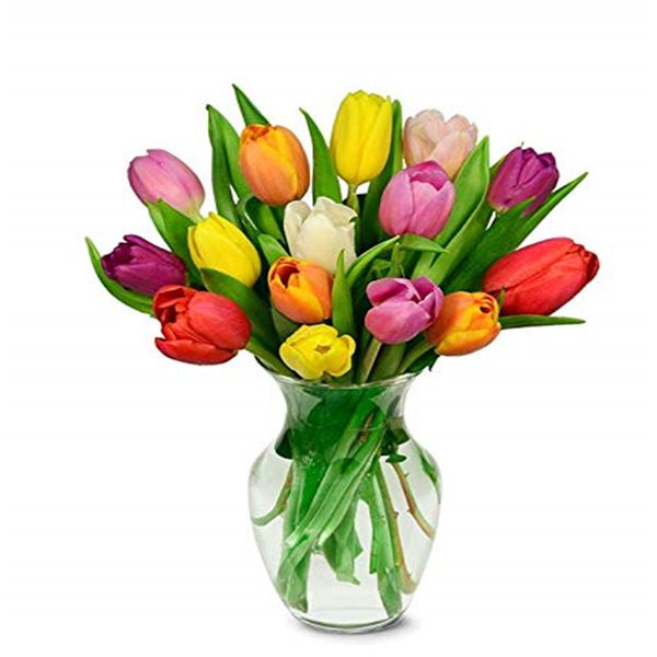 Tulipes à la mode en Latex PU, fleurs artificielles pour filles, ornement de décoration de mariage, de fête à domicile, de Festival