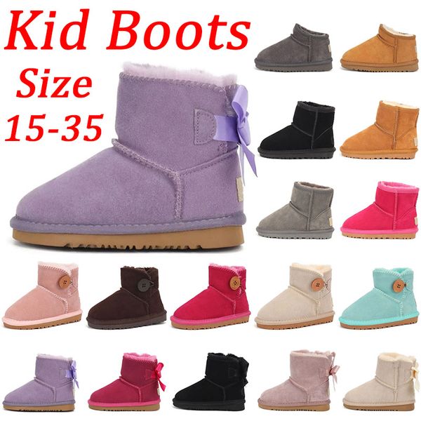 Moda uggsboot tasman con logo Bebés, niños, niñas, ug, botas para niños, botines uggssy, Australia, botas de nieve para niños, zapatos de diseñador para niños, invierno uggskid Ultra Mini Boot Botton