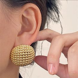 Fashion Unique exagéré des boucles d'oreilles à balle ronde exagérées pour les femmes Léchier de luxe LUXE Design Hig-end