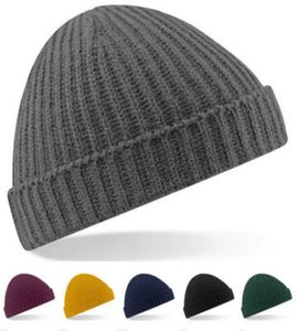 Mode unisexe Beanie chapeau plaine tricot Ski chapeau crâne casquette manchette chaud hiver blanc couleurs unisexe femmes hommes extérieur Beany Hat4928080