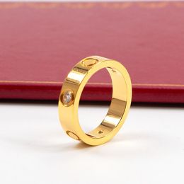 Mode unisex luxe ring voor mannen dames schroefring ontwerper ringen sieraden vleugje kleur 5 mm