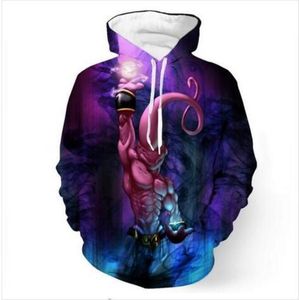 Fashion Unisexe Majin Buu Funny 3D Print Casual Crewneck Hoodie Men Women Vêtements Harajuku Style Pullover Vestes Brand Quality Co7297454