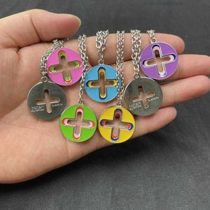 Mode Unisex Hanger Kettingen Hip Hop Punk Lucky Clover Emaille Drop Glazuur Ketting voor Mannen Vrouwen Meisjes