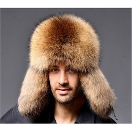 Moda Unisex Mujeres Hombres Invierno Cálido imitación de cuero Furry Caps Bomber Hat Protección rusa Patchwork Causal Caps Nueva Y200110