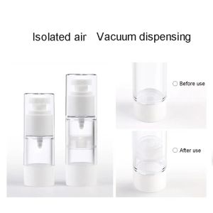 Mode Vacuümspuitfles Plastic Reizen Transparant Airless Pomp Parfum Cosmetische Zakfles 15 ml 30 ml 50 ml