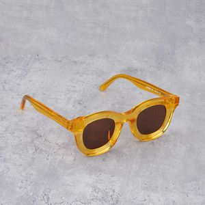 Lunettes de soleil classiques polyvalentes, noires et blanches, de marque de styliste rétro pour hommes, Style Hip-hop, 4TXP1