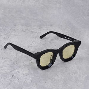 Lunettes de soleil classiques polyvalentes, noires et blanches, de marque de styliste rétro pour hommes, Style Hip-hop, 67YFH