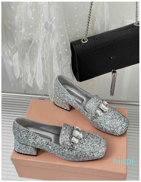 Chaussures polyvalentes à la mode pour femmes, chaussures Mary Jane classiques à talons épais et strass en édition limitée avec plusieurs options de couleurs