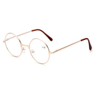 Mode vintage leesbril mannen vrouwen ronde metalen legering frame leesbril 10 stks / partij gratis verzending