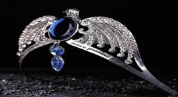 Fashion Vintage Silver Ravenclaw Diadeem Blue Crystal Ravenclaw College Lost Crown Prom Wedding Haar Sieraden Jarry Potter HriCrux6274050