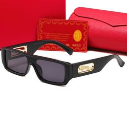 Fashion Vintage Square Sunglasses pour femmes hommes Luxury Mirror Sun Glasses rétro Femme Femme Zonnebril Dames UV400-85