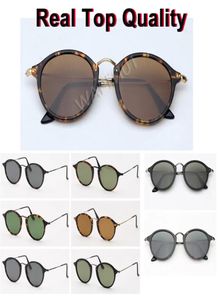Gafas de sol de moda para hombres lente de vidrio de vidrio