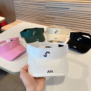 Visor de moda para mujeres deportes sun caps diseñador de tenis de tenis para hombres sombreros de viaje unisex cartas de moda
