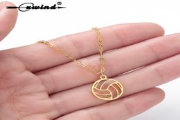 Collier de volley-Ball à la mode, chaîne de bijoux, pendentif de boule de sport, collier de noël en acier inoxydable 6100127