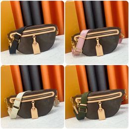 Moda Bolso de cintura Bolso clásico bolso hombres Mujeres Bolsos de cuero Mujer crossbody VINTAGE Embrague Tote Hombro en relieve Bolsas de mensajero