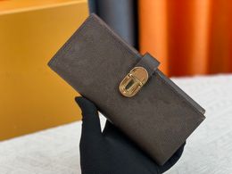 Cartera de moda Diseñador Cartera con cremallera Bolsos para hombres y mujeres Monedero con letras clásicas de alta calidad Caja original Titular de la tarjeta de visita con celosía 58288