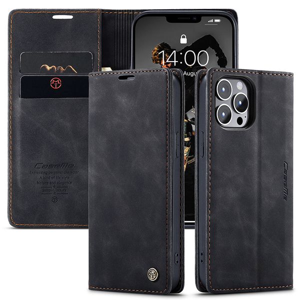 Fundas de teléfono de marca con tapa de billetera de moda para iPhone 14 13 12 11 Pro Max X XS XR 8 8Plus funda de cuero de lujo de PU para iphone