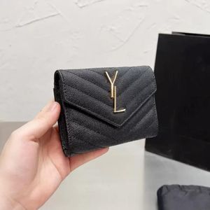 Portefeuille de mode hommes portefeuilles de créateurs de femmes de luxe, titulaire de cartes décontractés poche à sac à main en cuir authentique petit sac de carte porte-carte 290v