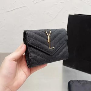 Cartera de moda para hombre Carteras de diseñador para mujer Marca de lujo Titular de la tarjeta Casual Monedero para hombre Monedero de cuero genuino Bolsos pequeños Titular de la tarjeta