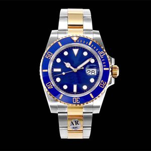 Mode Montre AR Usine Mens Bleu Noir Lunette En Céramique Montre Automatique Cal.3135 Montres 116613 Hommes Dive Eta Sport 904L Acier Or Jaune Montres-bracelets Boîte