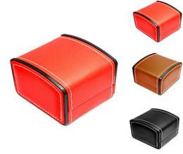 Fashion Watch Box Faux Leather Square Fashion Jewelly Watch Case Display Gift Box With Pillow Cushion2939897