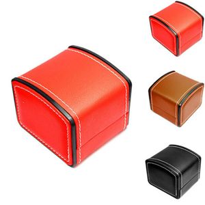 Fashion Watch Box Faux Leather Square Fashion Jewellery Watch Case Display Gift Box met Pillow Cushion256C