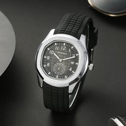 Fashion Watch Men Classic Black Grenade Dial Wristwatch Sport Silicone STRAP Dive Auto Date Mens Watches Coutumes Produits GRATUITS 240425