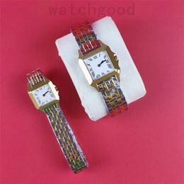 Fashion horloges quartz uurwerk verguld gouden horloge voor dame 22mm 27mm vierkante tank montre de luxe moissanite horloges heren beroemde dh016