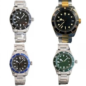 Relojes de moda con cristal de zafiro, esfera redonda, movimiento mecánico automático, relojes de diseño, calendario, relojes de acero inoxidable para hombres, estilo artístico único SB062 c4