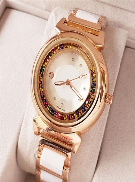 Fashion Watchs Femmes Girls Colorful Crystal Style Metal Band Mething Quartz Wrist Watch L143367083