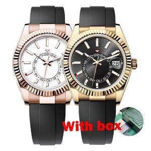 Mode horloges Designer horloges SKY DHgate Herenhorloges Hoge kwaliteit Automatisch Klassiek roestvrij staal Sapphire Move Polshorloge Montre De Luxe Night Glow Functie