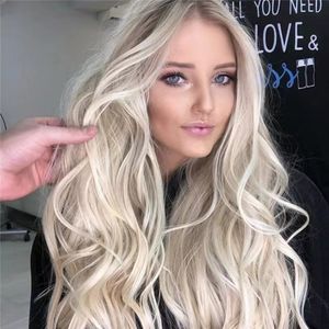 Fashion Wave Silk Deep Wave Ase Toupee Black Ombre Color Chemical Fibril Human Hair Full Lace Pruiken snelle levering