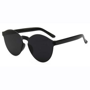 # Compre uno y llévese uno # Gafas de sol redondas de caramelo de moda Marco transparente Hombres Mujeres Diseñador Gafas de sol ligeras Gafas de degradado para hombre Mujer