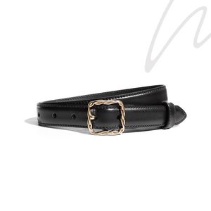 Mode slijtage lederen riem dames decoratieve toplaag cowhide simple temperament all-match jeans riem trend accessoires