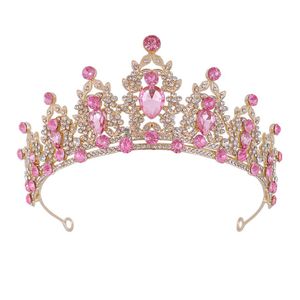 Mode bruiloft haar sieraden strass tiaras kronen hoofdbanden bruid feest kristallen diadeem bruids bruiloft sieraden ornamenten