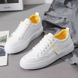 Mode cuir blanc femmes grosses baskets chaussures blanches à lacets Tenis Feminino Zapatos De Mujer plate-forme femmes chaussures décontractées Y0907